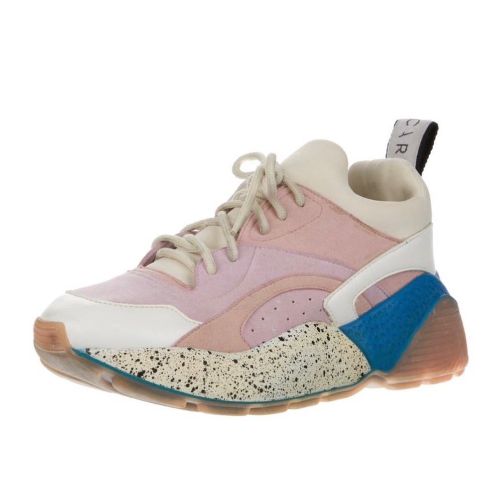 Stella McCartney - Suede Printed Chunky Sneakers